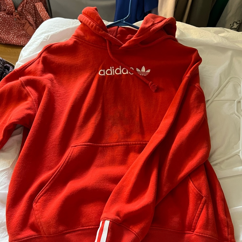 Red adidas sweatshirt